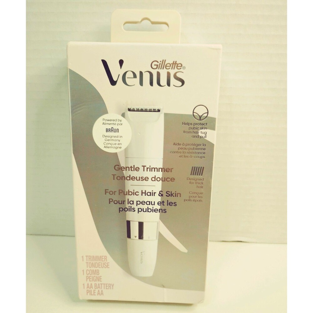 Gillette Venus Women’s Pubic Trimmer Cordless Washable White Precision Head